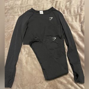 Gymshark black matching set